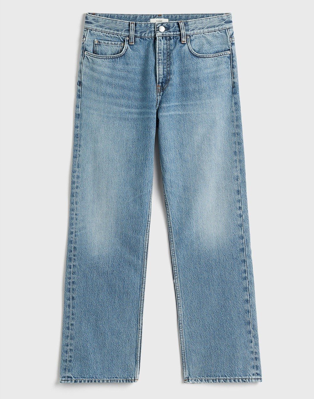 Vaquero Recto Bajo Azul